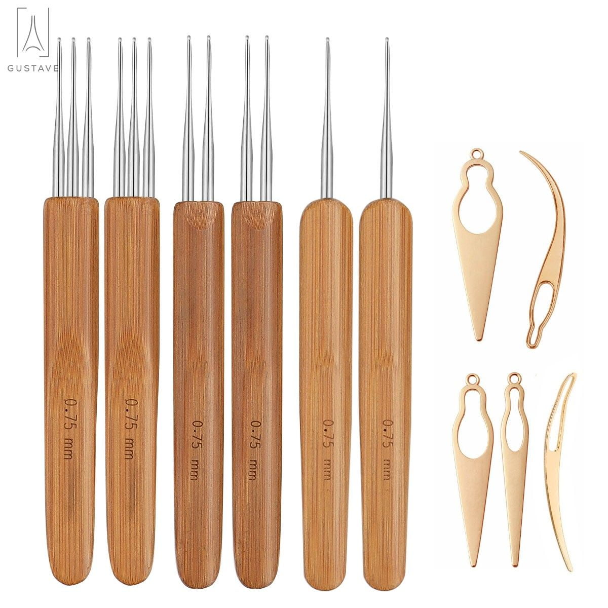 Gustave 11 Pieces Dreadlock Crochet Hook Tool Set, Braid Hair ...