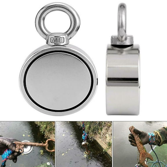 Gustave 1300L Neodymium Steel 1300 lbs Max Weight, Double-Sided Lifting Magnet