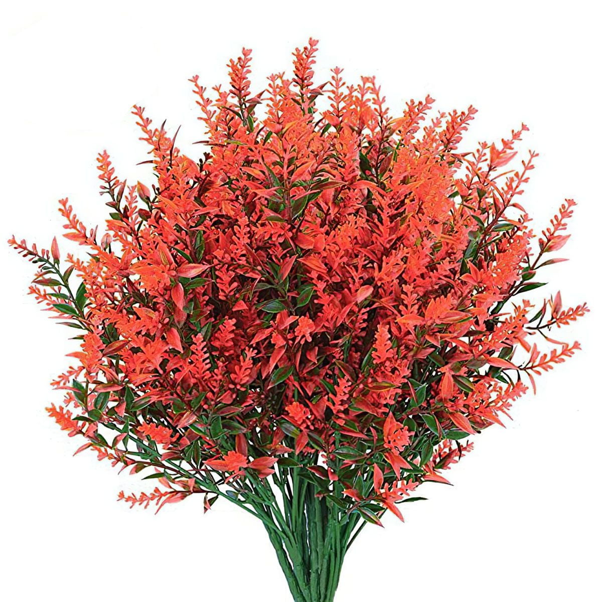 Gustave 16 Bundles Artificial Flowers Outdoor UV Resistant Fake Plants Faux Lavender Flower for Outside Porch Indoor Home Window Vase Decoration