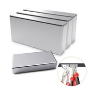 Gustave 2 Pack 2x1x3/8 Neodymium Rare Earth Bar Magnets Strong Permanent Big Block Magnets, 50 x 25 x 10 mm