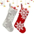 thumbnail image 1 of Gustave 2 Pack Christmas Stockings Large Plush Xmas Stockings 20 Inches Fireplace Hanging Stockings for Family Holiday Christmas Decoration (Red), 1 of 8