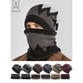thumbnail image 1 of Gustave 2 Pieces Winter Beanie Hat and Scarf Set Warm Hat Knit Thick Fleece Lined Skull Cap Circle Scarf Neck Warmer for Men Women Gifts, Black, 1 of 9