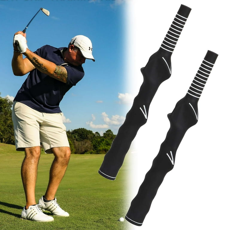 Gustave 2Pcs Golf Grip Trainer Golf Club Swing Training Right