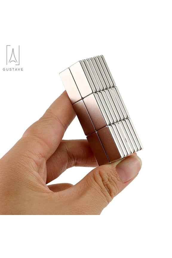 3/4 x 1/2 x 1/16 Inch Neodymium Rare Earth Bar Magnets N35 Strong Permanent Block Magnets, 20 x 10 x 2 mm, 20 Pack