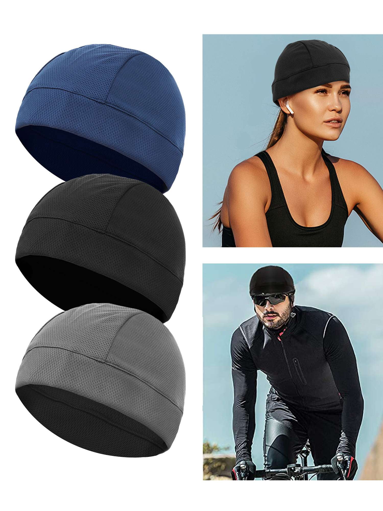 Gustave Pack Helmet Liner Skull Caps for Men Women, Cooling