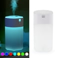 thumbnail image 1 of Gustave 350ml Cool Mist Air Humidifier with 7 Color Changing LED Lights, Desktop Quiet Aromatherapy Essential Oil Diffuser Auto Shut-Off for Home Office Bedroom Car "White", 1 of 9