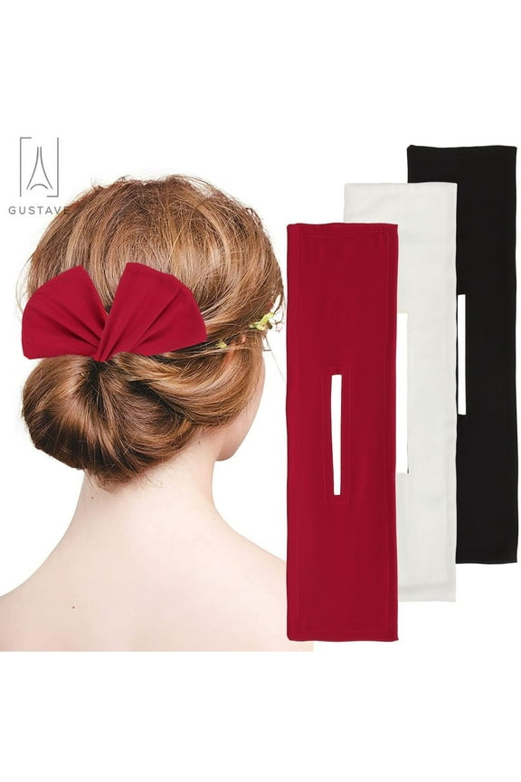 3Pcs Deft Hair Bun Maker Donut Hair Bun Tool Magic Clip French Hairstyle Twister Flexible Reusable Bands for Girl Women