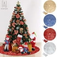thumbnail image 1 of Gustave 48 inch Snowflake Christmas Tree Skirt Ornament Xmas Tree Skirt and Hanging Stocking Decoration Holiday New Year Party Supply, 1 of 8