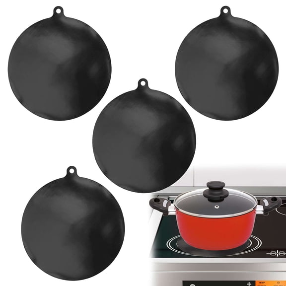 Gustave 4PCS Induction Cooktop Protector Silicone Mat Protective Covers 8.7inch High-Temperature Resistance Heat Insulated Round Pads for Induction Stove Pots and Pans