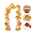 thumbnail image 1 of Gustave 5.6FT Artificial Maple Leaves Vines Fall Fake Hanging Maple Leaf Garland for Halloween Thanksgiving Autumn Party Wedding Decor, 1 of 6