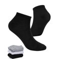thumbnail image 1 of Gustave 5 Pairs Ankle Socks Low Cut Cotton Athletic Running Socks Casual No-Show Socks for Men and Women (Black), 1 of 9