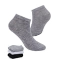 thumbnail image 1 of Gustave 5 Pairs Ankle Socks Low Cut Cotton Athletic Running Socks Casual No-Show Socks for Men and Women (Gray), 1 of 9