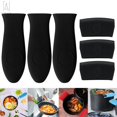 thumbnail image 1 of Gustave 6pcs Silicone Hot Handle Holder Rubber Pot Handles Cover Assist Pan Handle Heat Resistant Pot Sleeve Grip Cookware Handle for Frying Cast Iron Skillet Metal Pan, Black, 1 of 9