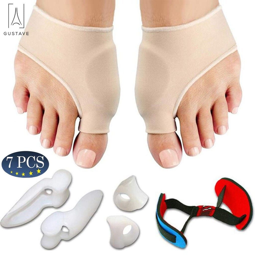Gustave 7 in 1 Bunion Corrector Kit Toe Sleeves Separators, Treat Pain