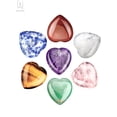 thumbnail image 1 of Gustave 7 Chakra Heart Shaped Stones Set Crystal Therapy Chakra Heart 7 Balancing Reiki Healing Meditation Massage Energy Yoga and Decoration, 1 of 9