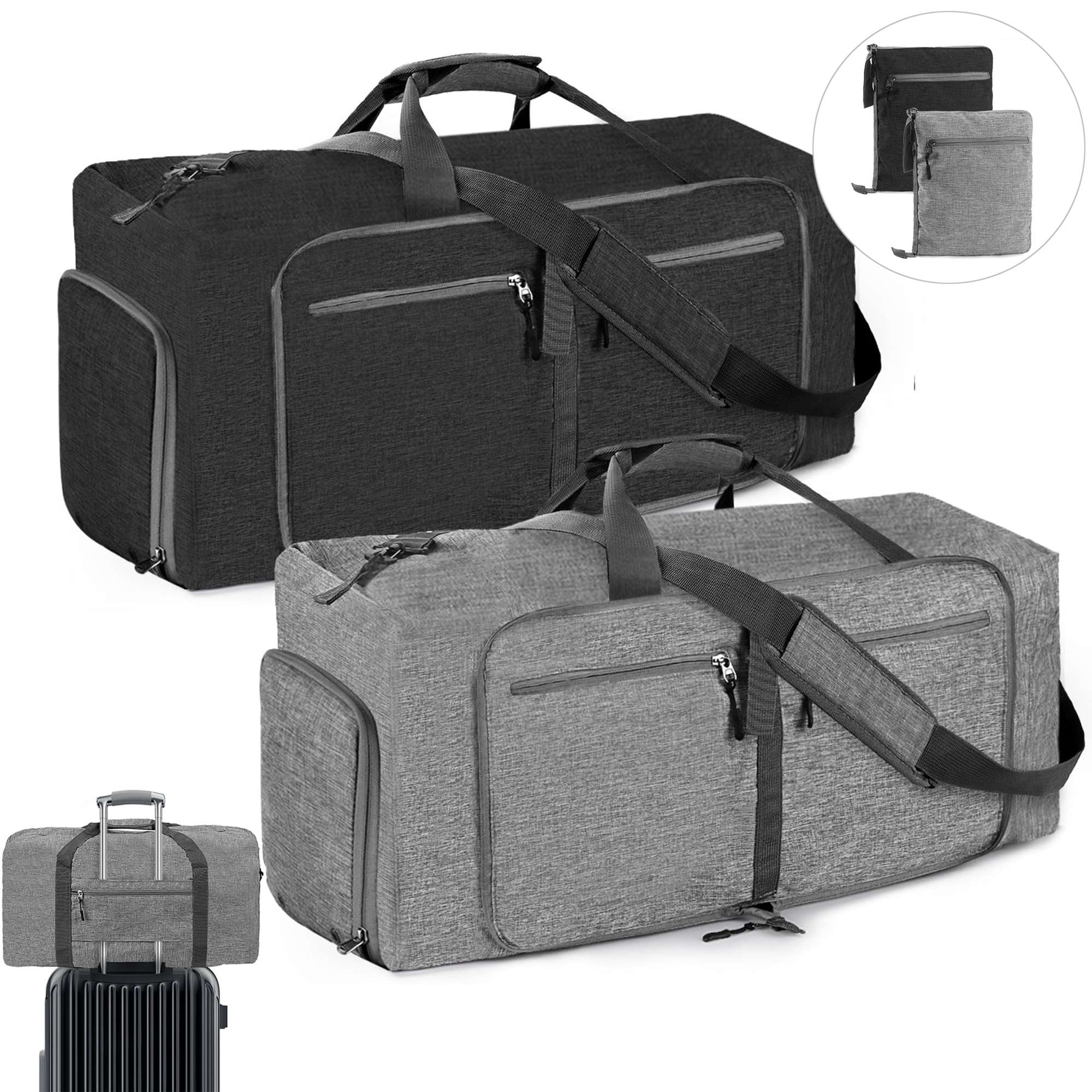 Gustave 85L Travel Duffle Bag Large Gym Bag with Shoe Compartment