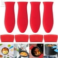 thumbnail image 1 of Gustave 8pcs Silicone Hot Handle Holder Rubber Pot Handles Cover Assist Pan Handle Heat Resistant Pot Sleeve Grip Cookware Handle for Frying Cast Iron Skillet Metal Pan, Red, 1 of 9