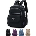 thumbnail image 1 of Gustave Anti-Theft Backpack Purse for Women Small Nylon Travel Rucksack Backpacks Water-Resistant Multi-Pockets Lightweight Casual Daypack Bookbag Shoulder Bag - Black, 1 of 8