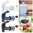 thumbnail image 1 of Gustave BPA Free Plastic Blue Cooler 3.3 x 2.6 in Faucet 2 Piece, 1 of 9