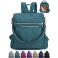 thumbnail image 1 of Gustave Backpack Purse for Women Anti-Theft Travel Convertible Backpack Shoulder Bag Nylon Waterproof Casual Daypack Satchel Handbag "Blue", 1 of 9