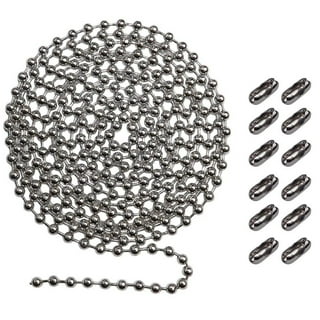 Pull Chain Extension 15.8' Long 0.13 Diameter Beaded Link, 2