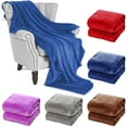 thumbnail image 1 of Gustave Blue Flannel Throw, 40" x 27.5", 1 of 7