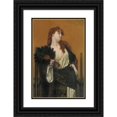 thumbnail image 1 of Gustave Boulanger 11x14 Black Ornate Wood Framed Double Matted Museum Art Print Titled: A Captive (1883), 1 of 5