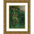 thumbnail image 1 of Gustave Caillebotte 14x18 Gold Ornate Wood Frame and Double Matted Museum Art Print Titled - The Flowery Rose (C. 1884-1885), 1 of 4