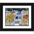 thumbnail image 1 of Gustave Caillebotte 18x15 Black Ornate Wood Framed Double Matted Museum Art Print Titled - Fruit Displayed on a Stand (circa 1881), 1 of 5