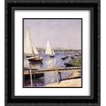 thumbnail image 1 of Gustave Caillebotte 2x Matted 20x24 Black Ornate Framed Art Print 'Sailing Boats at Argenteuil', 1 of 2