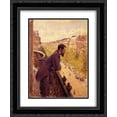 thumbnail image 1 of Gustave Caillebotte 2x Matted 20x24 Black Ornate Framed Art Print 'The Man on the Balcony', 1 of 2