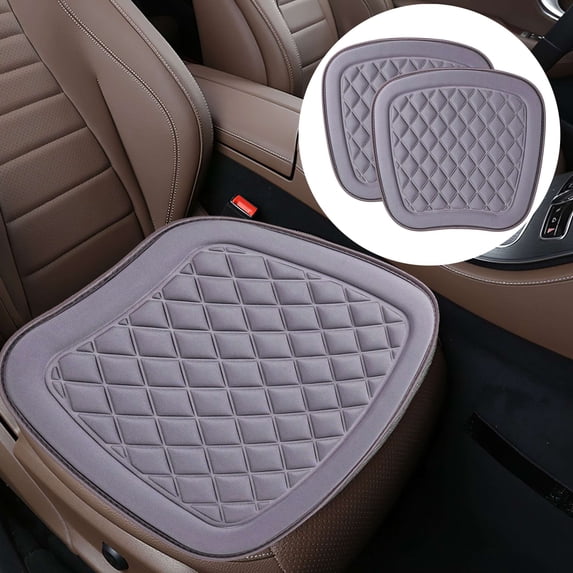 Gustave Car Seat Cushion Pad for Driving, 2 Pack Breathable Non-Slip Comfort Seat Protector for Car Driver Seat, SUV, Truck & Home Office Chair (Gray)