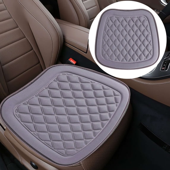 Gustave Car Seat Cushion Pad for Driving, Breathable Non-Slip Comfort Seat Protector for Car Driver Seat, SUV, Truck & Home Office Chair (Gray)
