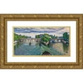 thumbnail image 1 of Gustave Cariot 14x9 Gold Ornate Wood Frame and Double Matted Museum Art Print Titled - Tugs, 1 of 4