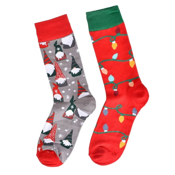 Gustave Christmas Holiday Socks Novelty Mismatched Socks Funny Colorful Warm Soft Cotton Crew Socks for Women Men Xmas Birthday Gifts