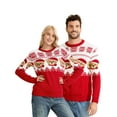 thumbnail image 1 of Gustave Christmas Sweater for Men Women Xmas Ugly Holiday Sweaters Long Sleeve Knitted Sweatshirt Couple Matching Funny Bear Printed Crewneck Pullover Tops, 1 of 9