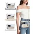 thumbnail image 1 of Gustave Clear Crossbody Purse for Women Stadium Approved Small PVC Transparent Shoulder Bag with Chain Strap for Concerts Sports Events Festivals - Silver, 1 of 8