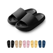 Gustave Clouds Anti-Slip Slippers for Women and Men, Shower Bathroom Slides Sandals House Slippers Comfort Thick Sole Slides, Size 5-14