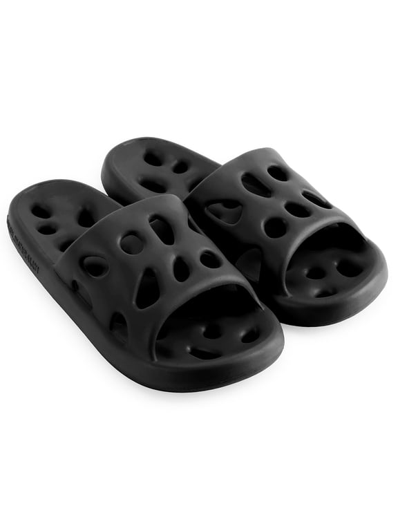 Clouds Anti-Slip Slippers for Women and Men, Shower Bathroom Slides Sandals House Slippers Comfort Thick Sole Slides, Women 13-14 / Men 11-12