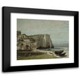 thumbnail image 1 of Gustave Courbet 14x12 Black Modern Framed Museum Art Print Titled - The Etretat Cliffs After the Storm (1870), 1 of 1