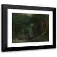 thumbnail image 1 of Gustave Courbet 18x15 Black Modern Framed Museum Art Print Titled - A Brook in the Forest (ca. 1868-77), 1 of 5