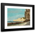thumbnail image 1 of Gustave Courbet 18x15 Black Modern Framed Museum Art Print Titled - Etretat; Les Falaises (1870), 1 of 5