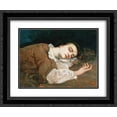 thumbnail image 1 of Gustave Courbet 2x Matted 24x20 Black Ornate Framed Art Print 'Girls on the banks of the Seine (Summer)', 1 of 2