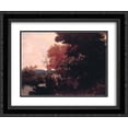 thumbnail image 1 of Gustave Courbet 2x Matted 24x20 Black Ornate Framed Art Print 'Lisiere de foret', 1 of 2