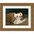 thumbnail image 1 of Gustave Courbet 2x Matted 24x20 Gold Ornate Framed Art Print 'Study for Les Demoiselles des bords de la Seine', 1 of 2