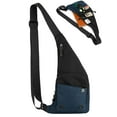 thumbnail image 1 of Gustave Crossbody Sling Bag for Men Slim Chest Pack Waterproof Lightweight Casual Sling Backpack Shoulder Daypack for Travel Hiking, Blue, 1 of 8