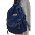 thumbnail image 1 of Gustave Denim Backpack for Women Men Vintage Casual Travel Laptop Backpack Grunge Aesthetic Canvas Jeans Daypack Backpacks College Bookbags Large Capacity, 1 of 8