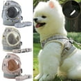 thumbnail image 1 of Gustave Dog Plaid Chest Harness and Leash Set Reflective Breathable Mesh Pet Vest Puppy Soft Padded Adjustable Harness Straps for Small, Medium, Large Dogs Cat "Khaki, XS", 1 of 12