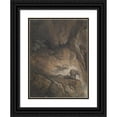 thumbnail image 1 of Gustave Doré 19x24 Black Ornate Framed Double Matted Museum Art Print Titled: Fantastic Gorge with Animals And&nbsp;Figures (19th&nbsp;Century), 1 of 5