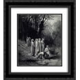 thumbnail image 1 of Gustave Dore 2x Matted 20x24 Black Ornate Framed Art Print 'Purgatorio Canto 33', 1 of 2
